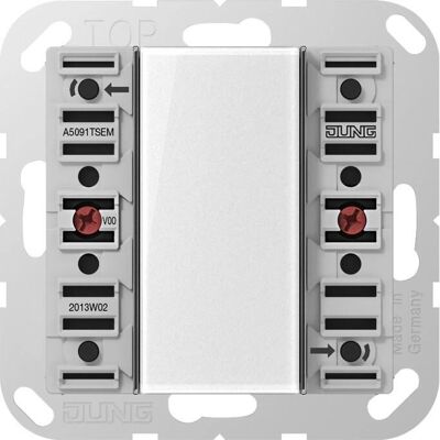 JUNG A 5091TSEM - Capteur tactile - Universel - 1 gang - Blanc - Type de produit: Capteur tactile - Publicité JUNG A 5091TSEM - Capteur tactile - Universel - 1 gang - Blanc - Type de produit: Capteur tactile - Publicité