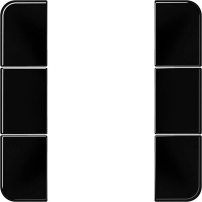 JUNG CD 503 TSASW - Tastensatz, 3fach komplett, Schwarz JUNG CD 503 TSASW - Tastensatz, 3fach komplett, Schwarz