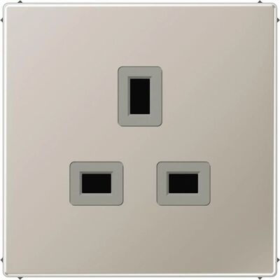JUNG ES 3521 Edelstahl Steckdose 13A Britischer Standard JUNG ES 3521 Edelstahl Steckdose 13A Britischer Standard