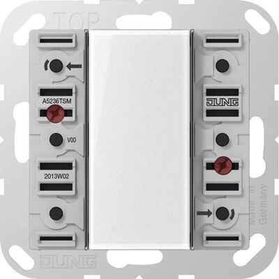 Jung A5236TSM Capteur à Bouton Poussoir Blanc 3 Canaux - Module Tastsensor - Publicité Jung A5236TSM Capteur à Bouton Poussoir Blanc 3 Canaux - Module Tastsensor - Publicité