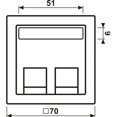 Jung LS 569-30 BF PL SW - Abdeckung für Montageadapter Jung LS 569-30 BF PL SW - Abdeckung für Montageadapter