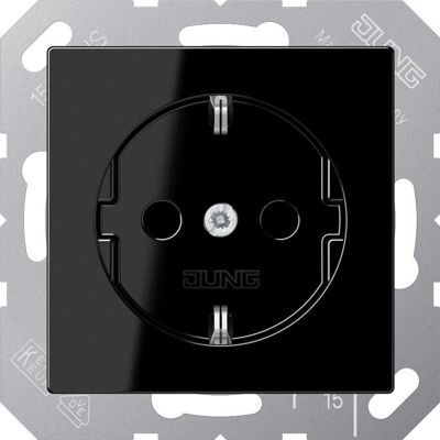JUNG - A 1520 NBF SW - Schwarz - 16 A 250 V - Schuko socket JUNG - A 1520 NBF SW - Schwarz - 16 A 250 V - Schuko socket