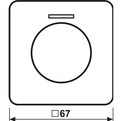 JUNG - CD 1540 KO5 LG - lichtgrau - Drehsensorabdeckung JUNG - CD 1540 KO5 LG - lichtgrau - Drehsensorabdeckung