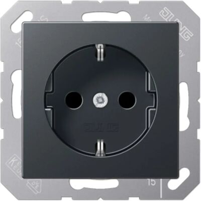 JUNG A1520BFANM Enchufe en Antracita Mate - IP20, 1M, Empotrado JUNG A1520BFANM Enchufe en Antracita Mate - IP20, 1M, Empotrado