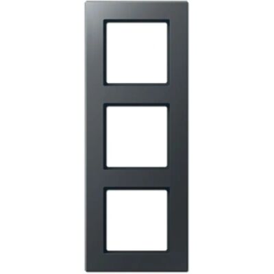 Jung Brand AC 583 BF ANM - 3-Gang Anthracite Frame - Electrical Frame Jung Brand AC 583 BF ANM - 3-Gang Anthracite Frame - Electrical Frame