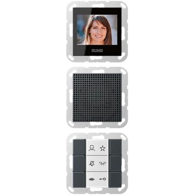 JUNG - SI VI A 622 ANM - Anthrazit - 2-Draht - Video-Innenstation JUNG - SI VI A 622 ANM - Anthrazit - 2-Draht - Video-Innenstation