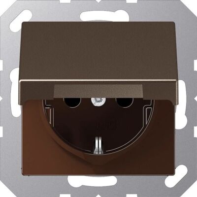 Jung A1520BFKIKL MO - Schuko-Steckdose 16A 250V mit Abdeckung Jung A1520BFKIKL MO - Schuko-Steckdose 16A 250V mit Abdeckung
