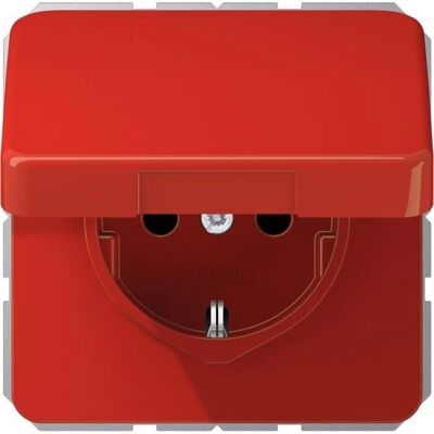 JUNG CD1520BFKLRT - Prise Schuko Résistante, 16A, Rouge - Publicité JUNG CD1520BFKLRT - Prise Schuko Résistante, 16A, Rouge - Publicité