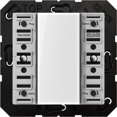 Módulo receptor inalámbrico de pared eNet de 4 canales JUNG FMA5004M Módulo receptor inalámbrico de pared eNet de 4 canales JUNG FMA5004M