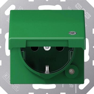JUNG A 1520 BFKLKO GN - Prise électrique - vert - Publicité JUNG A 1520 BFKLKO GN - Prise électrique - vert - Publicité