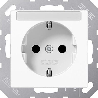 Jung A1520BFKINAWW Prise Schuko 16A 250V Thermoplastique Blanc Alpin - Publicité Jung A1520BFKINAWW Prise Schuko 16A 250V Thermoplastique Blanc Alpin - Publicité