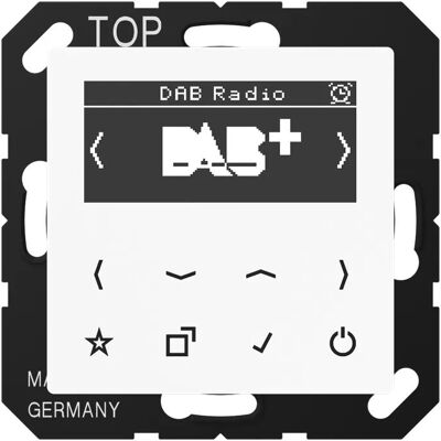 JUNG Smart Radio DAB+ Weiß - Radio - 16 Speicher - DAB+ & FM JUNG Smart Radio DAB+ Weiß - Radio - 16 Speicher - DAB+ & FM