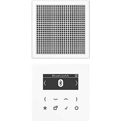 JUNG Smart Radio DABLS1BTWW - Digitalradio mit Bluetooth, Mono, Weiß JUNG Smart Radio DABLS1BTWW - Digitalradio mit Bluetooth, Mono, Weiß