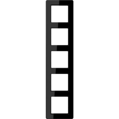 Jung 5-fach Rahmen - Bruchsicher, Glänzend - für Horizontal/Vertikal Jung 5-fach Rahmen - Bruchsicher, Glänzend - für Horizontal/Vertikal