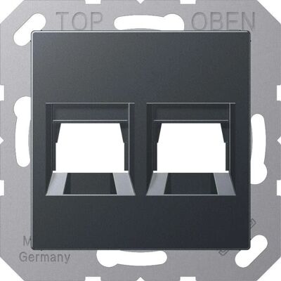 Jung A1569-2WEANM - Abdeckung 2-fach - Anthrazit - IP20 Jung A1569-2WEANM - Abdeckung 2-fach - Anthrazit - IP20