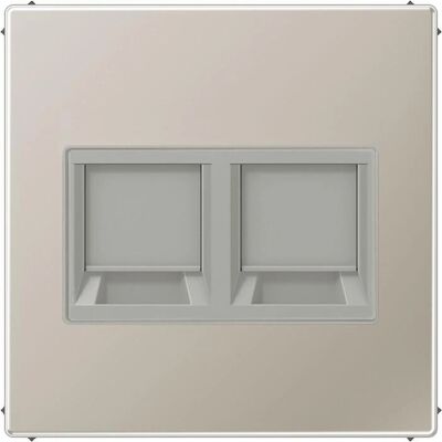 JUNG ES1969-2WE Edelstahl Abdeckung für Modular Jack - Abdeckung für Modular Jack JUNG ES1969-2WE Edelstahl Abdeckung für Modular Jack - Abdeckung für Modular Jack