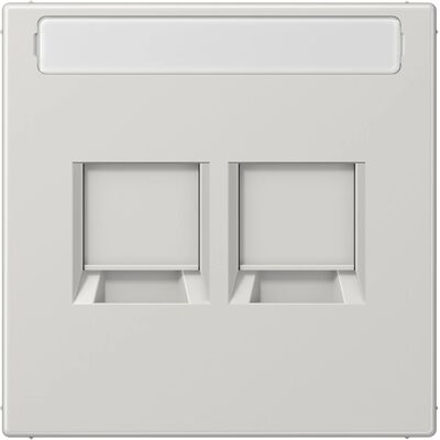 Jung LS1969-2NAWELG - 2-fach Abdeckung für Modular-Stecker Jung LS1969-2NAWELG - 2-fach Abdeckung für Modular-Stecker