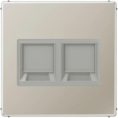 Jung ES1969-25WE Edelstahl 2-fach Abdeckung - IP20 Jung ES1969-25WE Edelstahl 2-fach Abdeckung - IP20