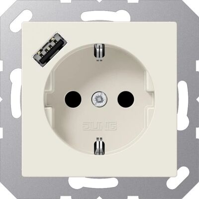 JUNG A1520-18A - Schuko Steckdose mit USB Typ A JUNG A1520-18A - Schuko Steckdose mit USB Typ A
