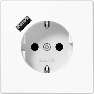 Jung LS1520-18AWW Power Outlet mit USB - Power Outlet Jung LS1520-18AWW Power Outlet mit USB - Power Outlet