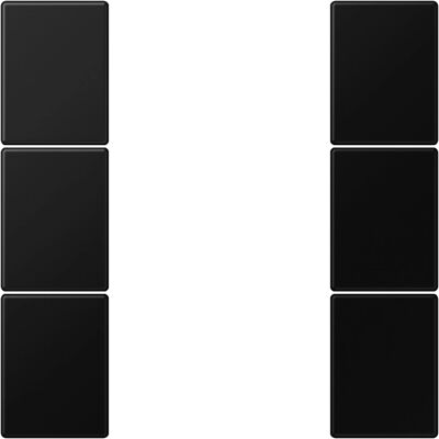 JUNG LS503TSASWM - Tastensatz komplett 3-fach - Zubehör Schalterprogramm JUNG LS503TSASWM - Tastensatz komplett 3-fach - Zubehör Schalterprogramm