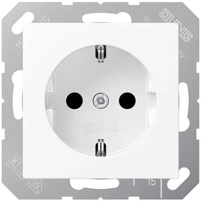 Jung A 1520 BFKI WWM Weiß Typ F Steckdose - Elektrische Steckdose Jung A 1520 BFKI WWM Weiß Typ F Steckdose - Elektrische Steckdose