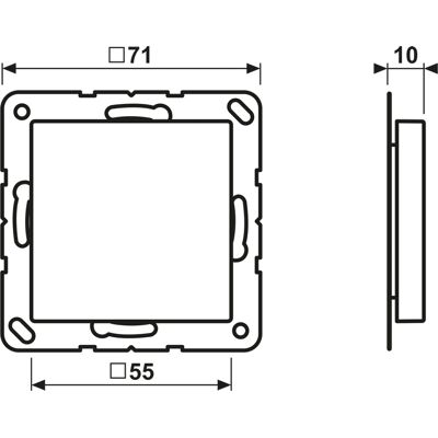 JUNG A594-0SWM Cubierta ciega - IP44 sistema de interruptores JUNG A594-0SWM Cubierta ciega - IP44 sistema de interruptores