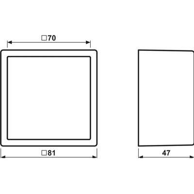 Jung LS581AWWM - Caja de superficie con marco - Gabinete de interruptores Jung LS581AWWM - Caja de superficie con marco - Gabinete de interruptores