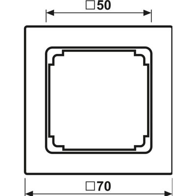 Jung LS961ZWWM - 50x50 Zwischenrahmen - Frame Jung LS961ZWWM - 50x50 Zwischenrahmen - Frame