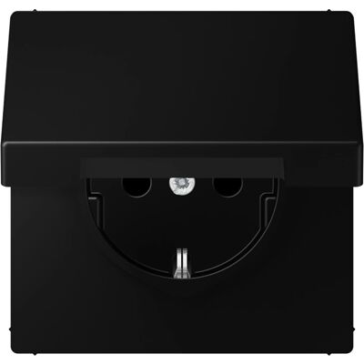 Jung LS1520BFKIKLSWM - Enchufe Schuko con Tapa Abatible - Toma de Corriente Jung LS1520BFKIKLSWM - Enchufe Schuko con Tapa Abatible - Toma de Corriente