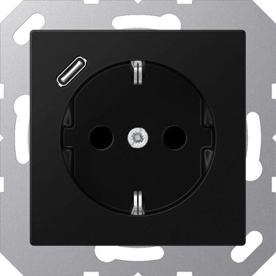 Jung A1520-18CSWM - Schuko Steckdose mit USB-C - Elektrische Steckdose Jung A1520-18CSWM - Schuko Steckdose mit USB-C - Elektrische Steckdose