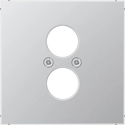 JUNG Abdeckung für 2 Kleinsteckdosen - Aluminium JUNG Abdeckung für 2 Kleinsteckdosen - Aluminium