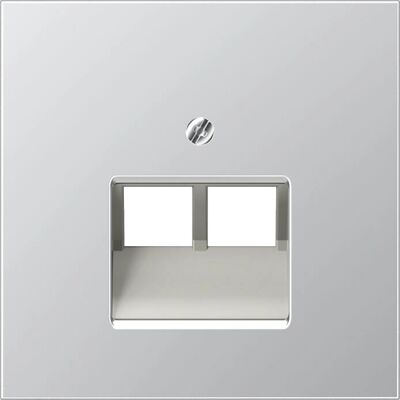 Couvercle double en aluminium Jung pour prises téléphoniques ou de données - AL 2969-2 UA - Publicité Couvercle double en aluminium Jung pour prises téléphoniques ou de données - AL 2969-2 UA - Publicité