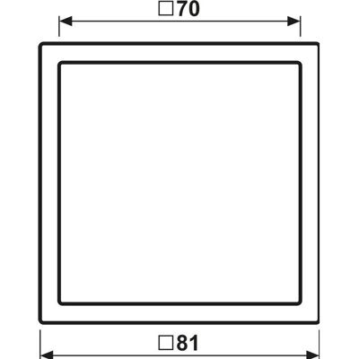 JUNG Weiß 81x81mm Rahmen - Serie LS & LS ZERO JUNG Weiß 81x81mm Rahmen - Serie LS & LS ZERO