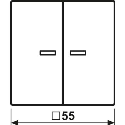 Jung A 10921 ST RF AL - Interrupteur RF KNX 2-fach Duroplast - Publicité Jung A 10921 ST RF AL - Interrupteur RF KNX 2-fach Duroplast - Publicité