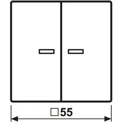 Jung BTA17102SWM 2-fach Automatisierungsschalter - Taster Jung BTA17102SWM 2-fach Automatisierungsschalter - Taster