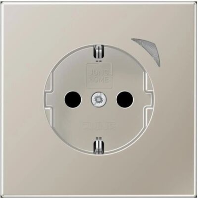 Jung Stahl Schuko Steckdose - Safety Plus - Energiesystem Jung Stahl Schuko Steckdose - Safety Plus - Energiesystem
