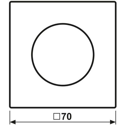 Jung LS990 Zentral-Schalterplatte - Serie LS990 Jung LS990 Zentral-Schalterplatte - Serie LS990