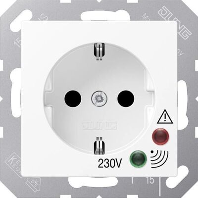 JUNG A 521 UF WW - Schuko-Steckdose - Alpinweiß JUNG A 521 UF WW - Schuko-Steckdose - Alpinweiß
