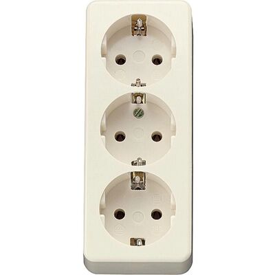 Jung 10 S 23 LA Power Outlet - 3-fach, Schutzkontakt, 16A Jung 10 S 23 LA Power Outlet - 3-fach, Schutzkontakt, 16A