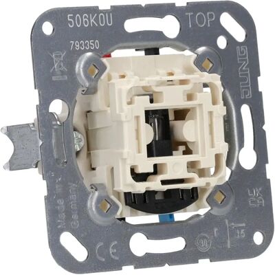 Jung 506KOU Schalter - Universal Kontroll mit Glimmlampe - 250V 10A Jung 506KOU Schalter - Universal Kontroll mit Glimmlampe - 250V 10A