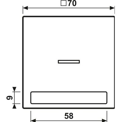 JUNG - LS990NAKO5LG - 9x58mm Visor - Switch JUNG - LS990NAKO5LG - 9x58mm Visor - Switch
