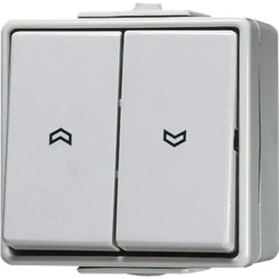 Jung 639 VW - Interruptor de persiana brillante IP44 - 1 polo Jung 639 VW - Interruptor de persiana brillante IP44 - 1 polo