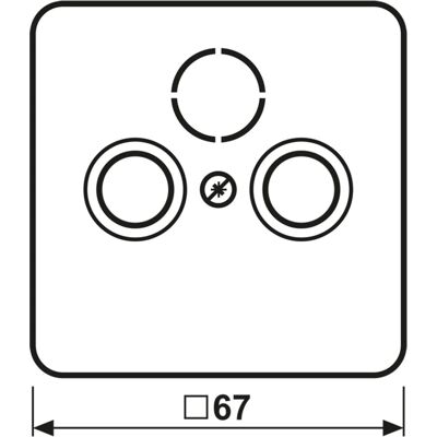Jung CD561SATGR - Couvercle universel pour TV-FM-Sat - Gris - Publicité Jung CD561SATGR - Couvercle universel pour TV-FM-Sat - Gris - Publicité