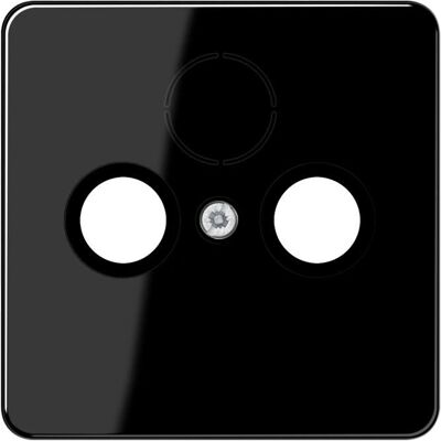 Coque universelle Jung Cd561satsw pour prise TV-FM-Sat noire - Couverture électrique - Publicité Coque universelle Jung Cd561satsw pour prise TV-FM-Sat noire - Couverture électrique - Publicité