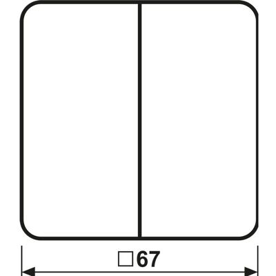 JUNG CD 595 PBF BR - Wippe mit Symbolen für Jalousien JUNG CD 595 PBF BR - Wippe mit Symbolen für Jalousien