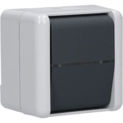 Interrupteur Jung 806W - IP44 Gris Brillant - Publicité Interrupteur Jung 806W - IP44 Gris Brillant - Publicité