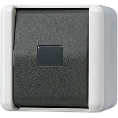 Jung 831W Interruptor Pulsador - IP44 Resistente al Agua - 250V 10A Jung 831W Interruptor Pulsador - IP44 Resistente al Agua - 250V 10A