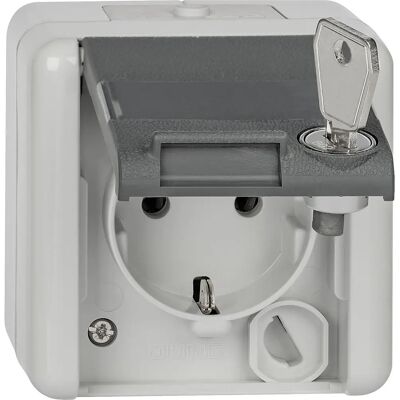 Jung 820 NAWSL - Enchufe con cierre de seguridad - 16A 250V Jung 820 NAWSL - Enchufe con cierre de seguridad - 16A 250V