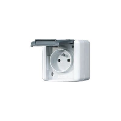 JUNG 821 FKIW - Steckdose 16A Typ E - Grau JUNG 821 FKIW - Steckdose 16A Typ E - Grau